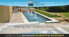 Desktop Screenshot of poolcreationsinc.com